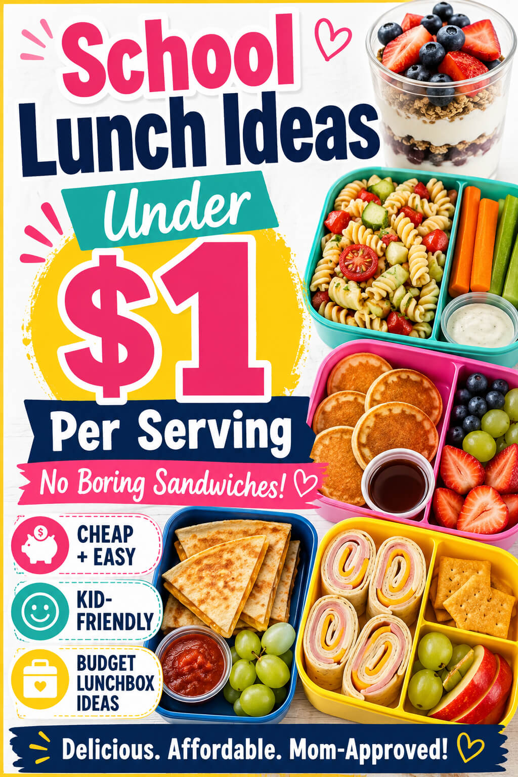 School Lunch Ideas Under $1 Per Serving No Boring Sandwiches