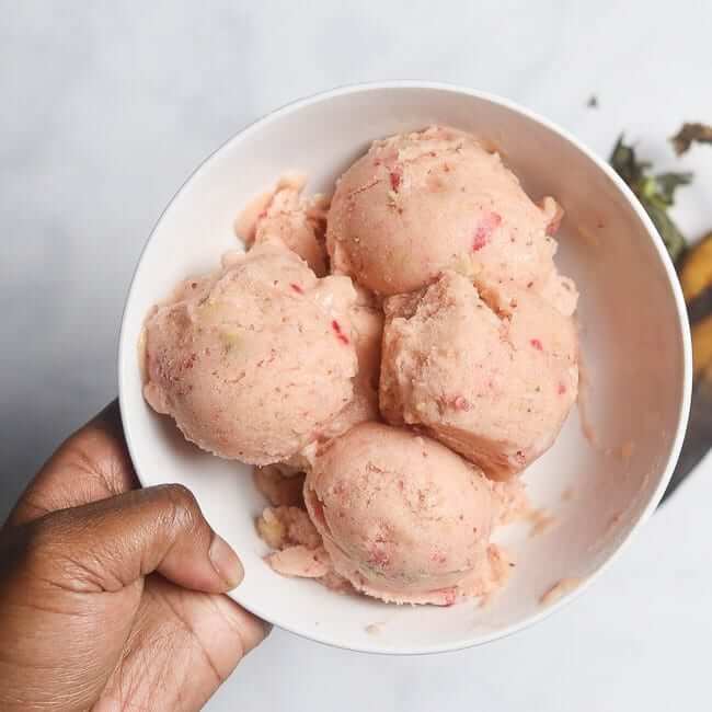 Strawberry Banana Nice Cream