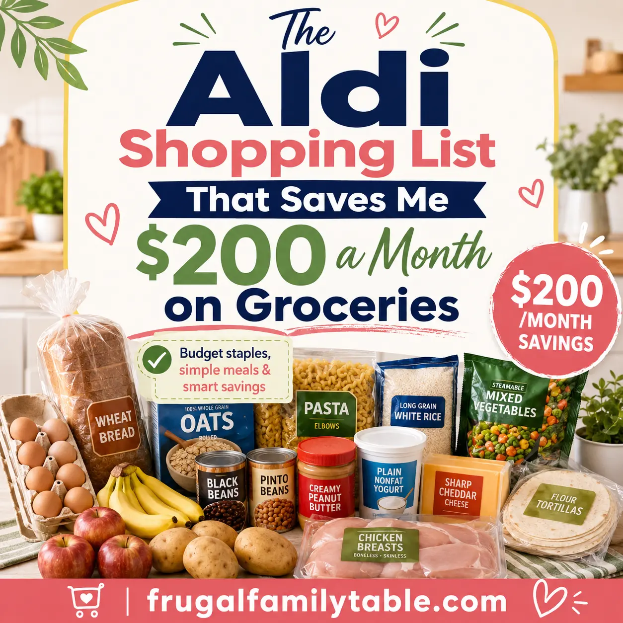 The Aldi Shopping List That Saves Me $200 a Month on Groceries