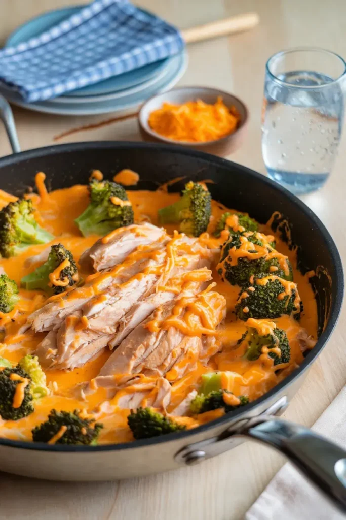 broccoli cheddar chicken one pot meal