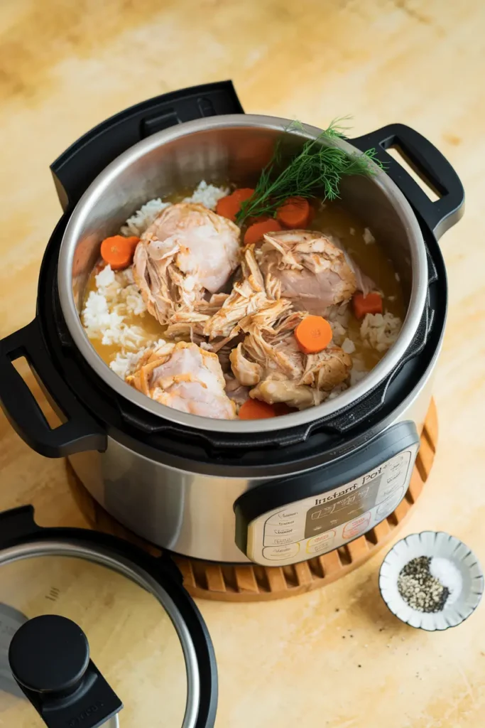 instant pot chicken rice budget dinner