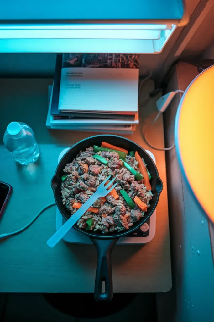 one pan college student dinner budget recipe