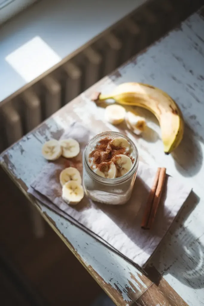 overnight oats banana cinnamon