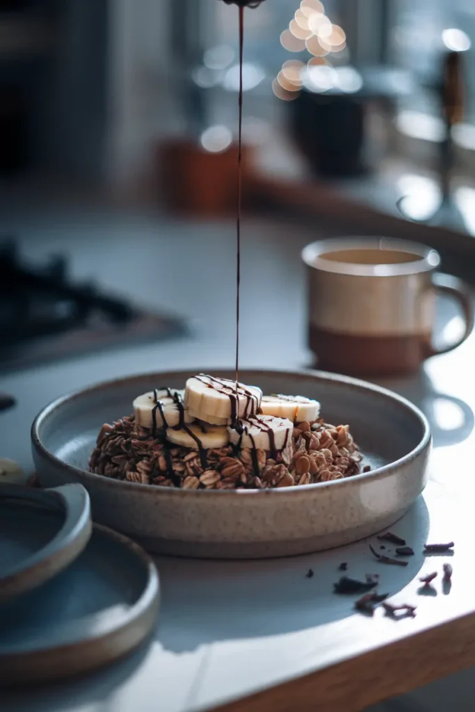 overnight oats chocolate banana