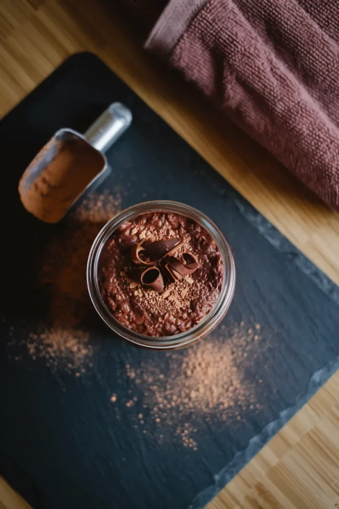 overnight oats chocolate protein
