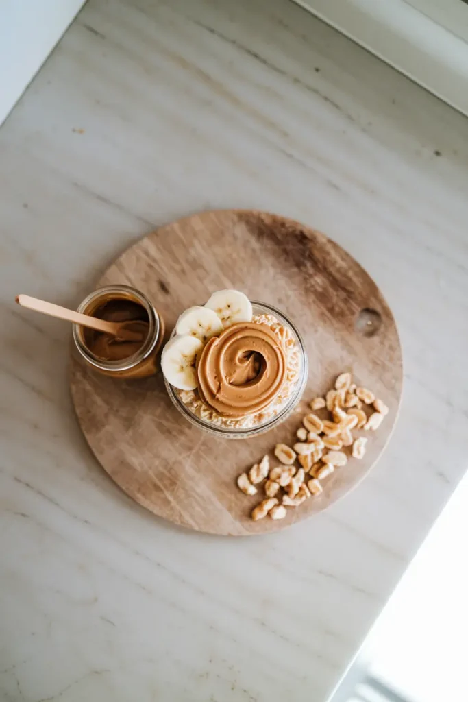 overnight oats peanut butter banana