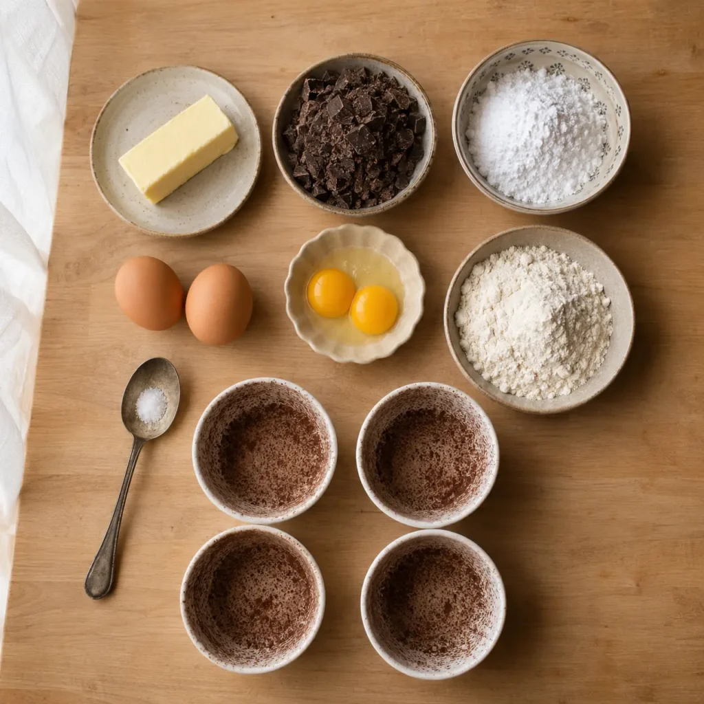 Molten Chocolate Lava Cake Ingredients