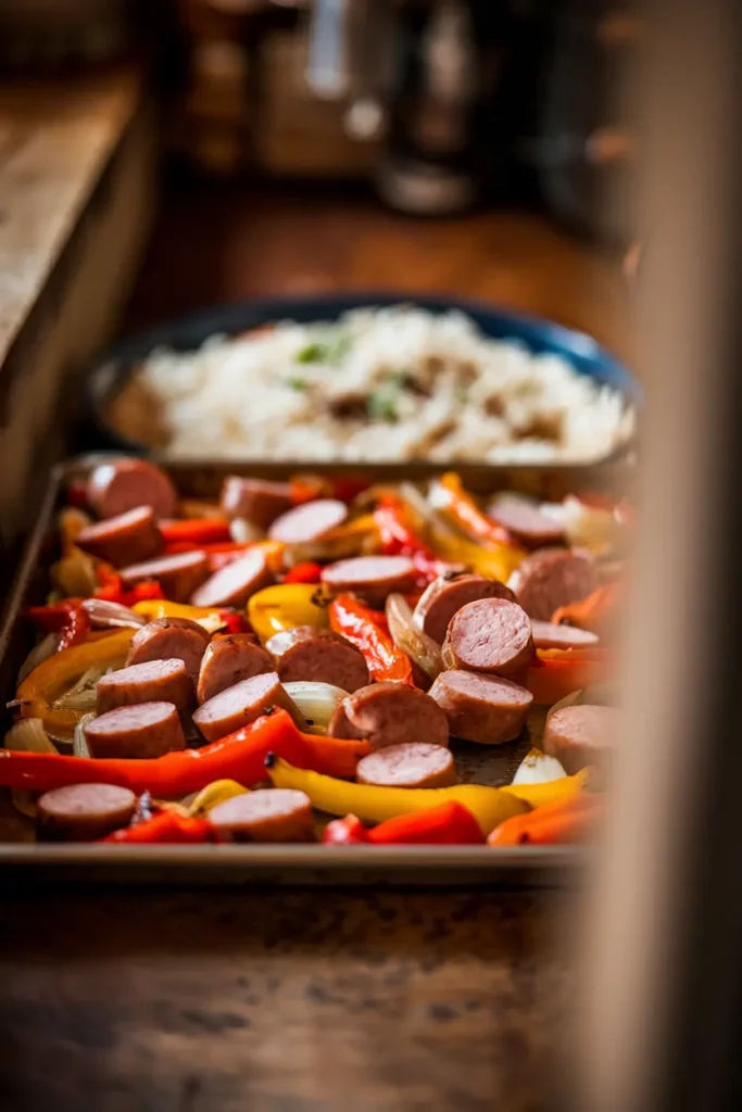 Sheet Pan Sausage & Peppers