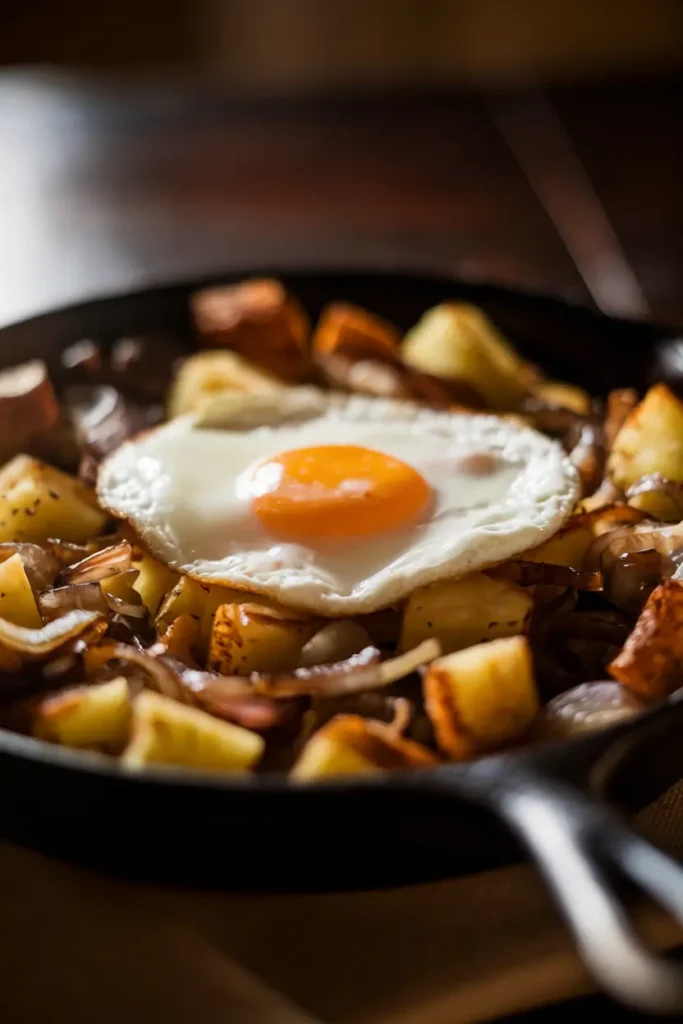 budget breakfast hash skillet dinner