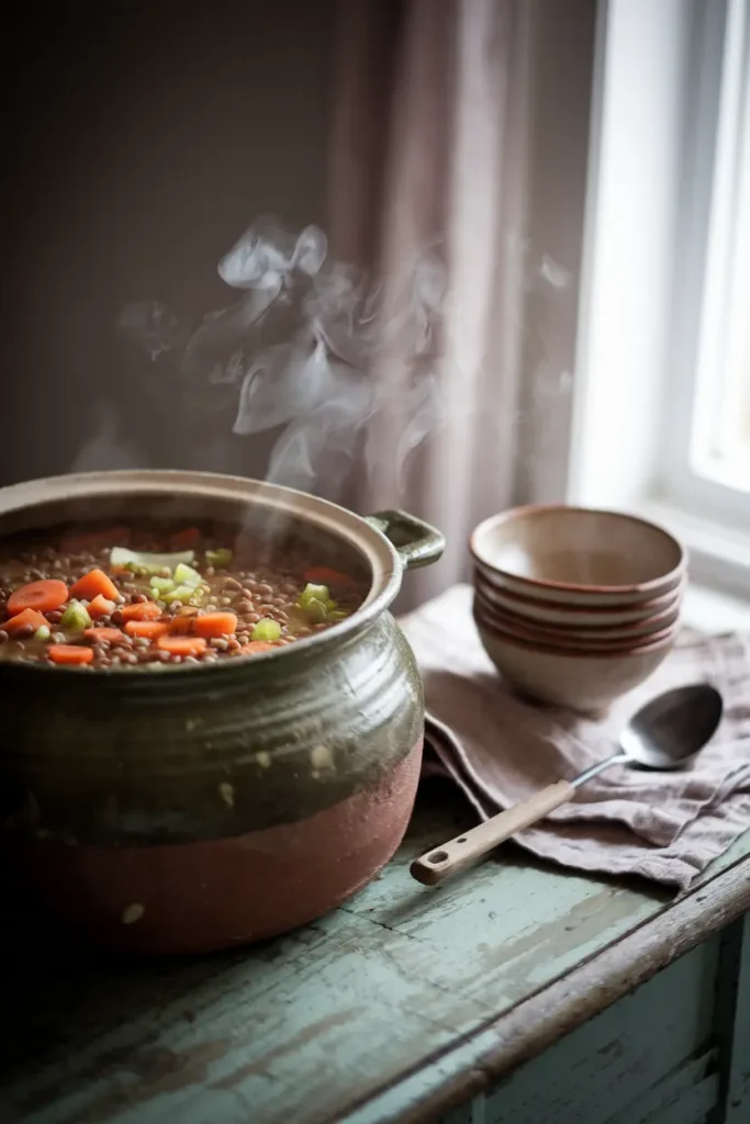 budget lentil soup family dinner