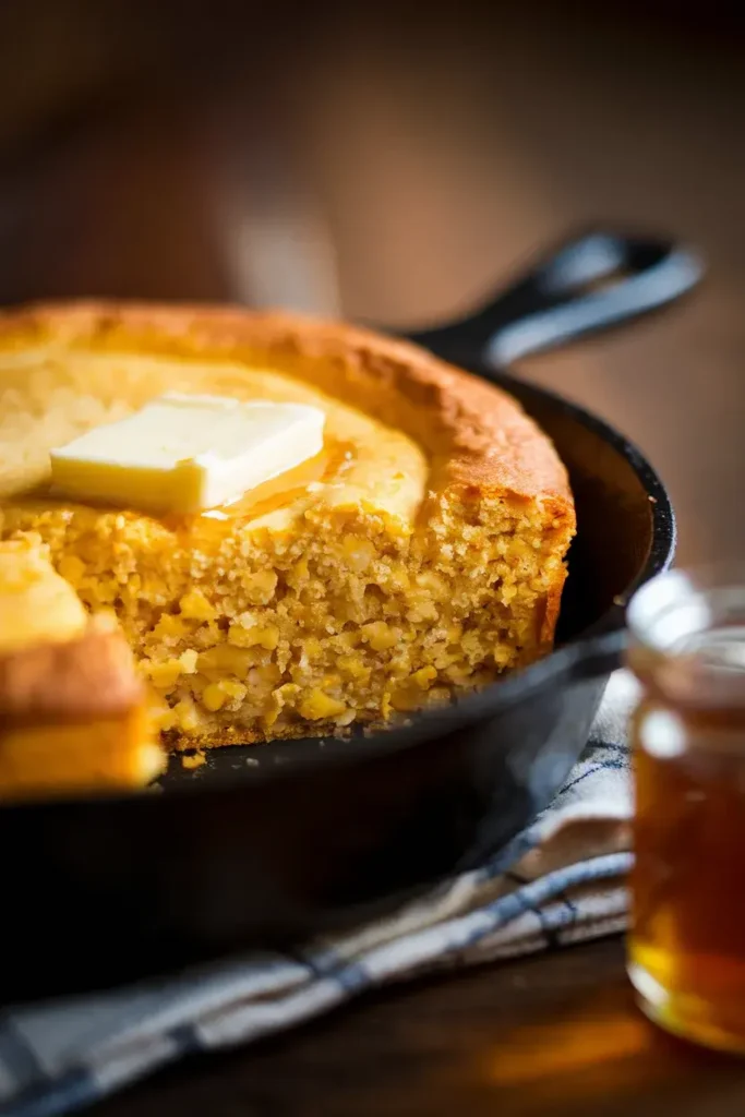 cozy cast iron cornbread family dinner