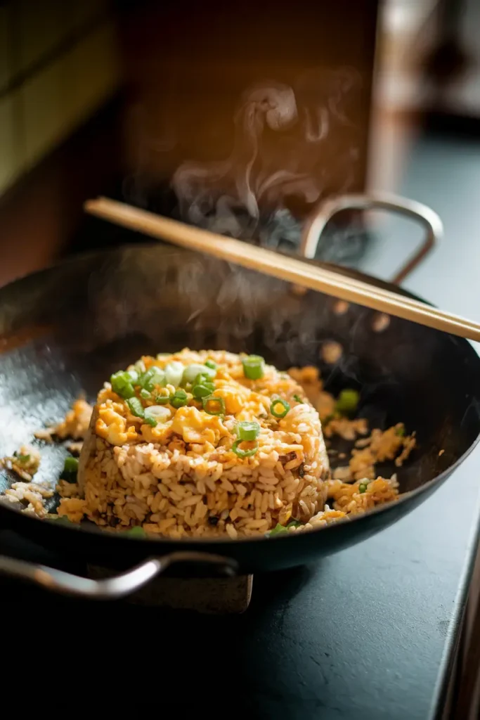 empty fridge egg fried rice dinner