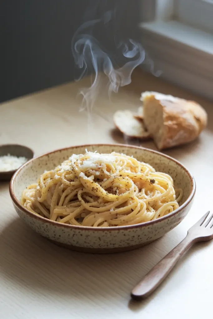 pantry staple garlic butter pasta dinner